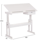 ДЕТСКО ПИШЕЩО БЮРО ASCENT MDF БЯЛО 109x55x87.5Hсм