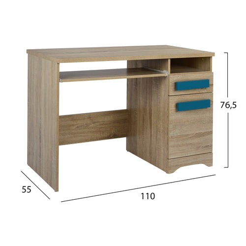 Бюро Playroom Sonama-Синьо с дръжки 110X55X76.5
