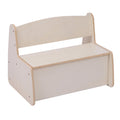 Детска пейка с място за съхранение RICKI MDF и шперплат естествен 63x4