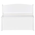 Детска пейка с място за съхранение RICKI MDF & ПДЧ бял 63x43x47 см