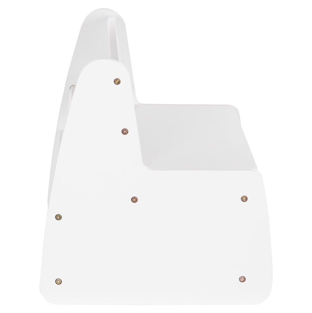 Детска пейка с място за съхранение RICKI MDF & ПДЧ бял 63x43x47 см