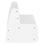 Детска пейка с място за съхранение RICKI MDF & ПДЧ бял 63x43x47 см