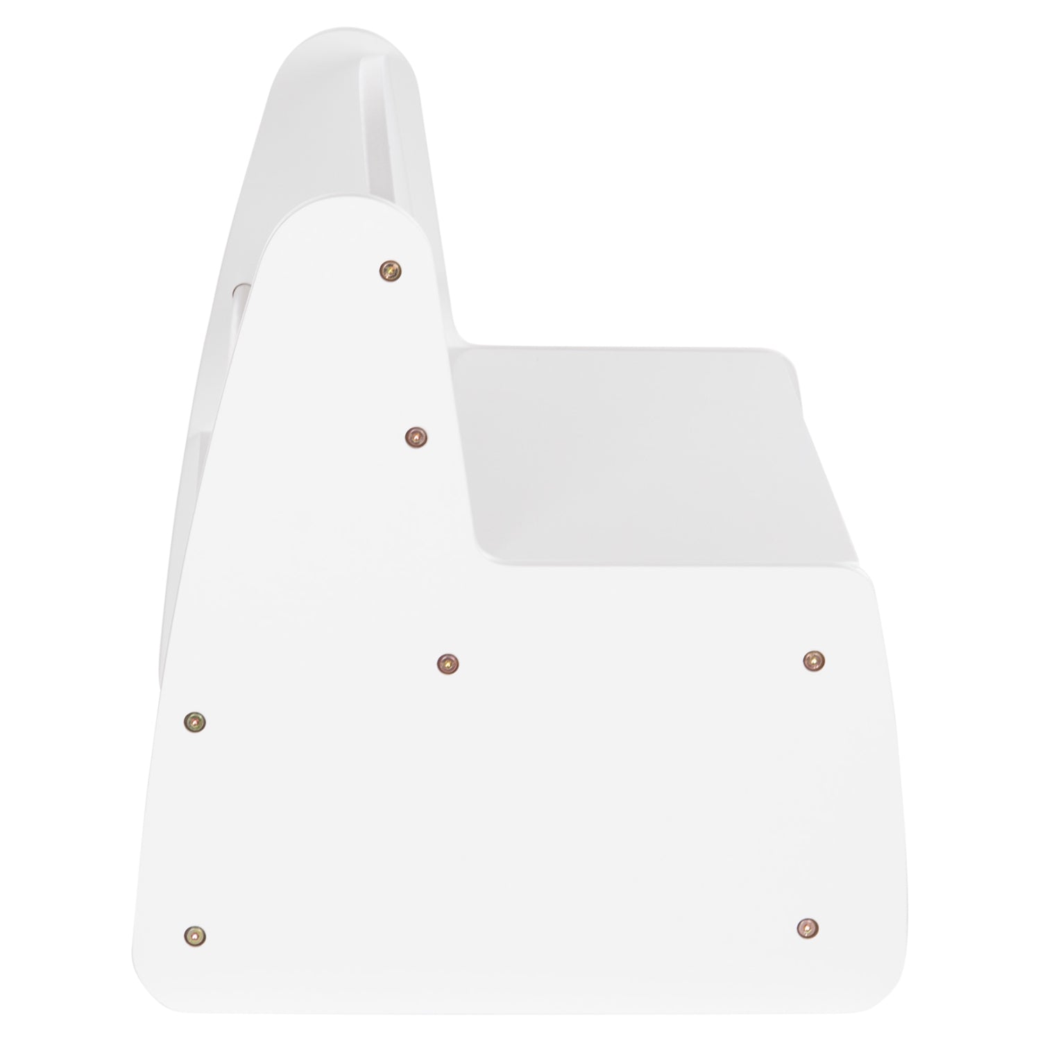 Детска пейка с място за съхранение RICKI MDF & ПДЧ бял 63x43x47 см