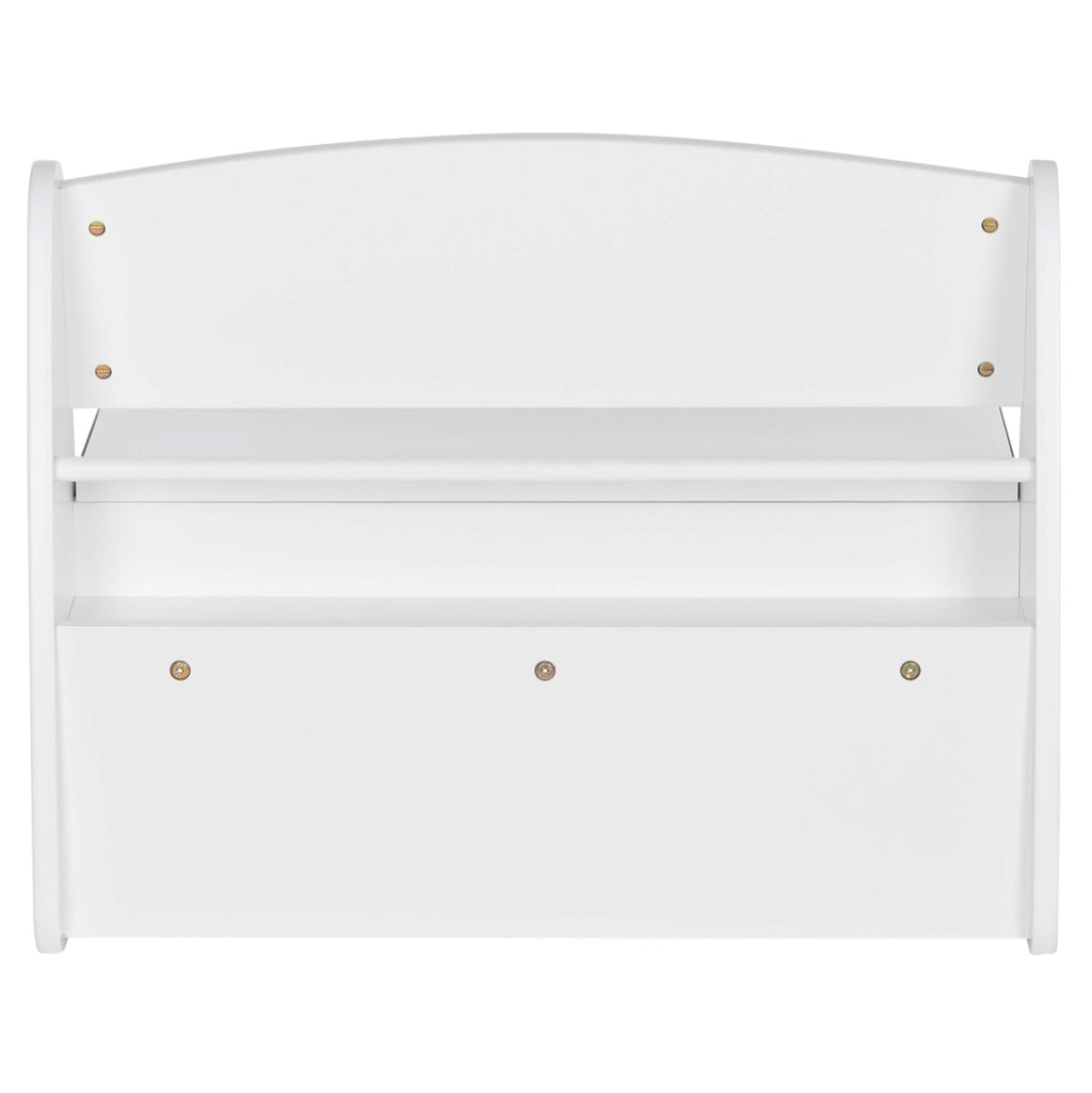 Детска пейка с място за съхранение RICKI MDF & ПДЧ бял 63x43x47 см