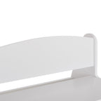 Детска пейка с място за съхранение RICKI MDF & ПДЧ бял 63x43x47 см