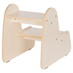 Детска стълба/стол RICKI MDF и шперплат естествен 33x43.5x40.5 см
