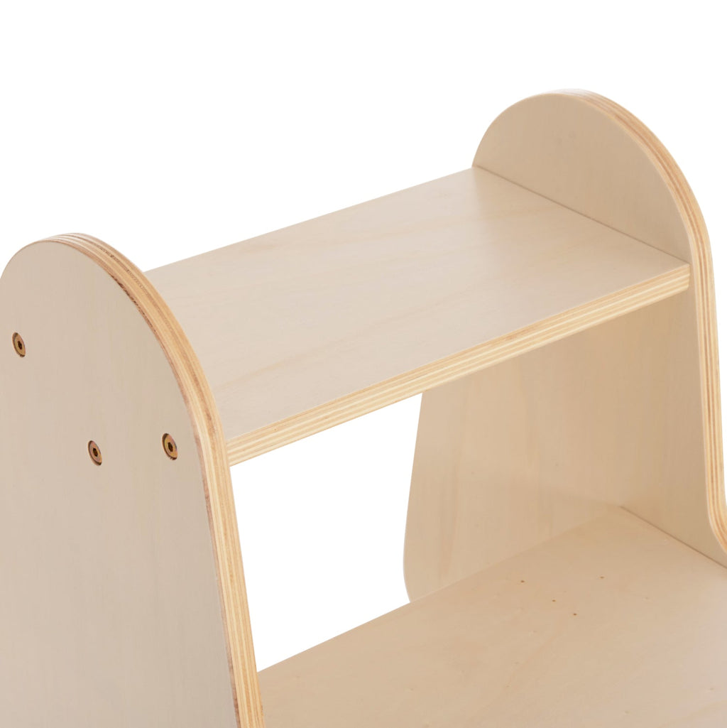 Детска стълба/стол RICKI MDF и шперплат естествен 33x43.5x40.5 см