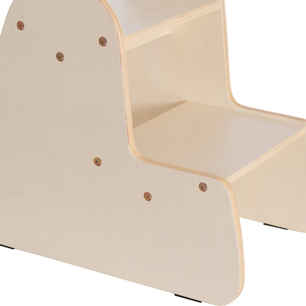 Детска стълба/стол RICKI MDF и шперплат естествен 33x43.5x40.5 см