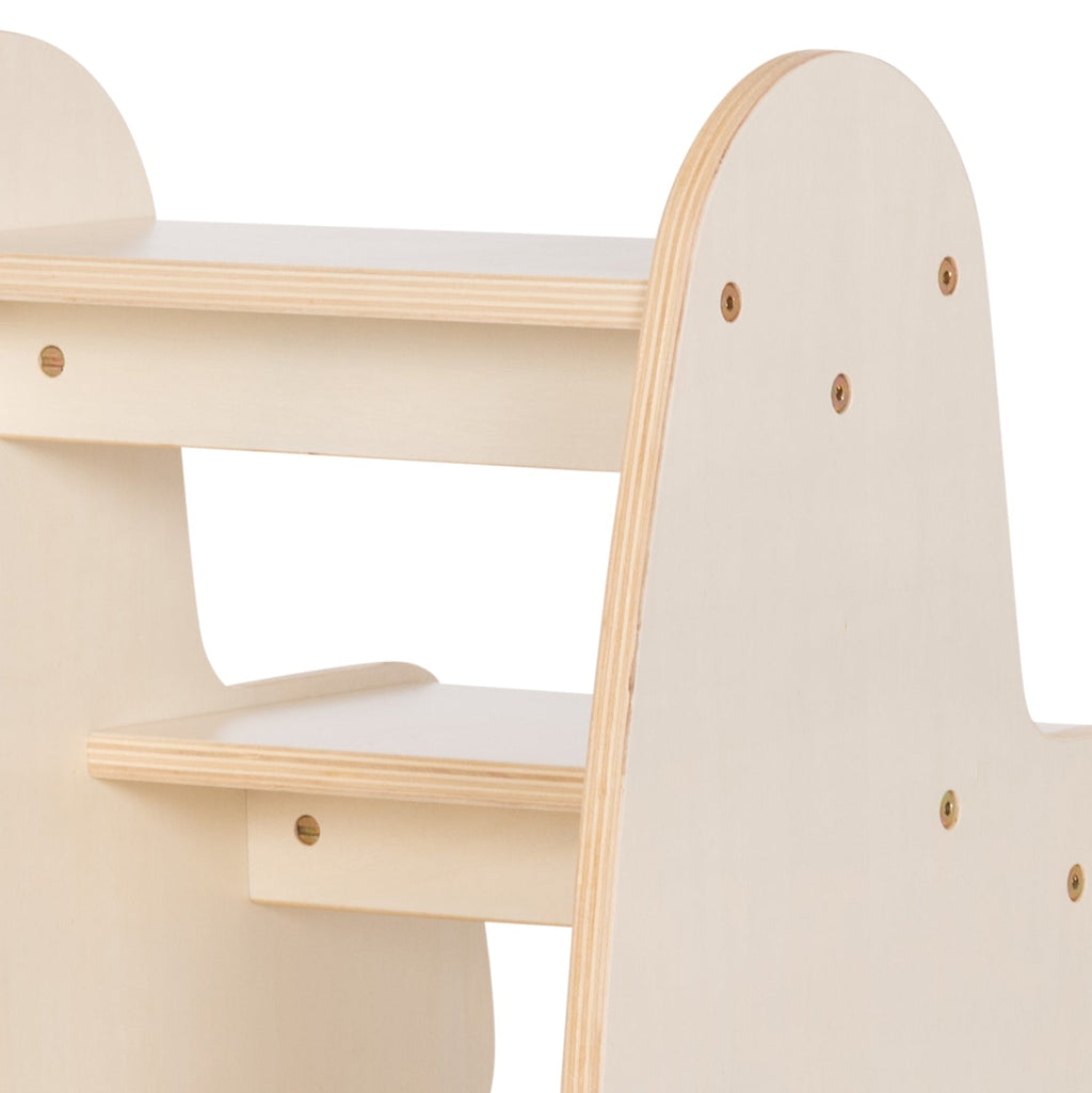 Детска стълба/стол RICKI MDF и шперплат естествен 33x43.5x40.5 см