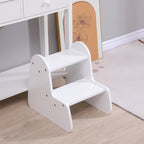 Детска стълба/стол RICKI MDF & шперплат бял 33x43.5x40.5см