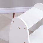 Детска стълба/стол RICKI MDF & шперплат бял 33x43.5x40.5см