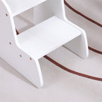Детска стълба/стол RICKI MDF & шперплат бял 33x43.5x40.5см