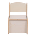 Детски стол с рафт RICKI естествен 33x43x47 см