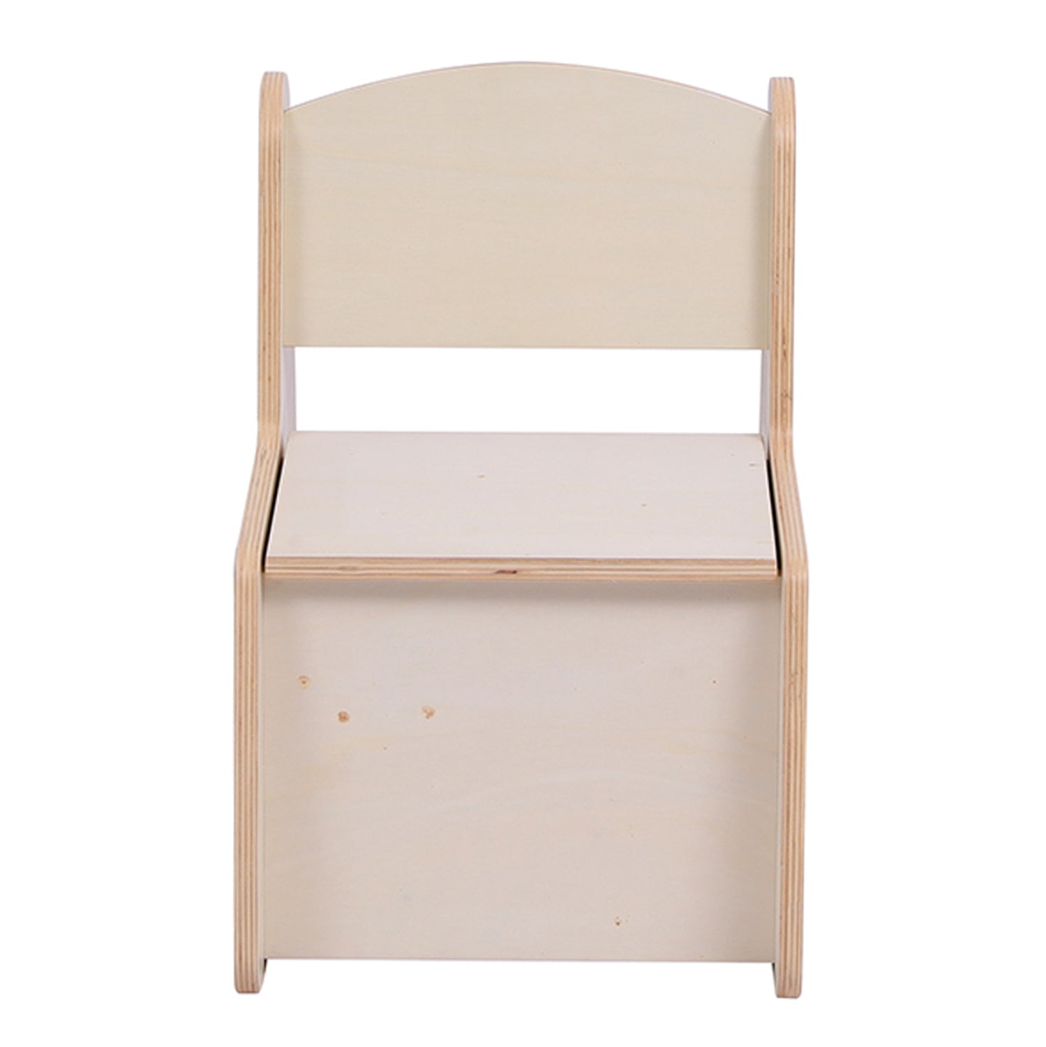 Детски стол с рафт RICKI естествен 33x43x47 см