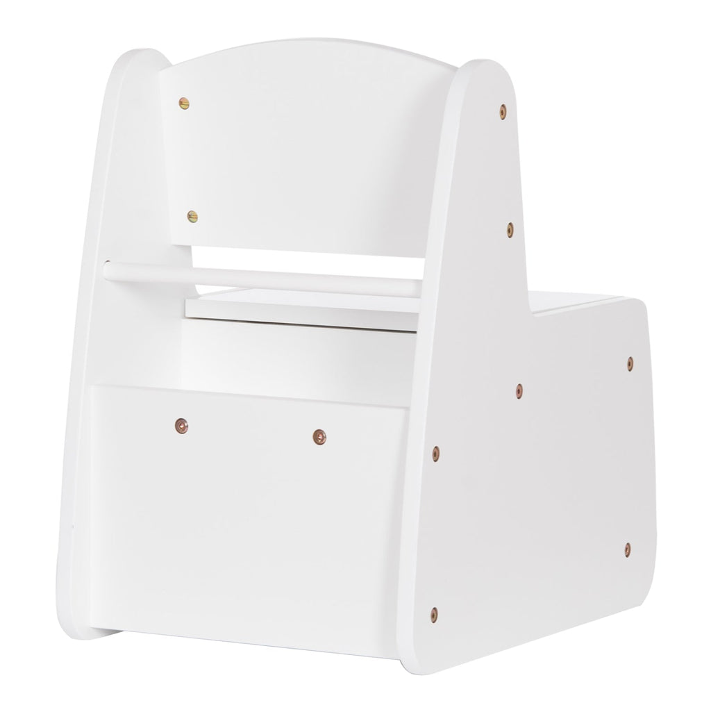 Детски стол с ракла RICKI бял 33x43x47 см