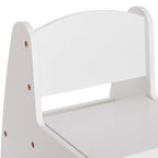 Детски стол с ракла RICKI бял 33x43x47 см