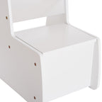 Детски стол с ракла RICKI бял 33x43x47 см