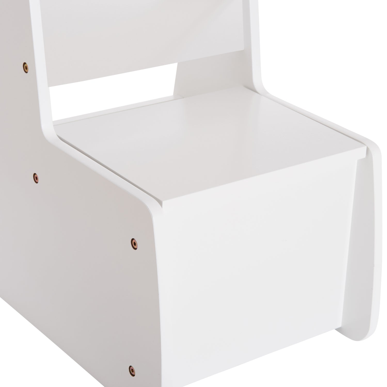 Детски стол с ракла RICKI бял 33x43x47 см