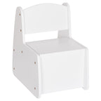 Детски стол с ракла RICKI бял 33x43x47 см