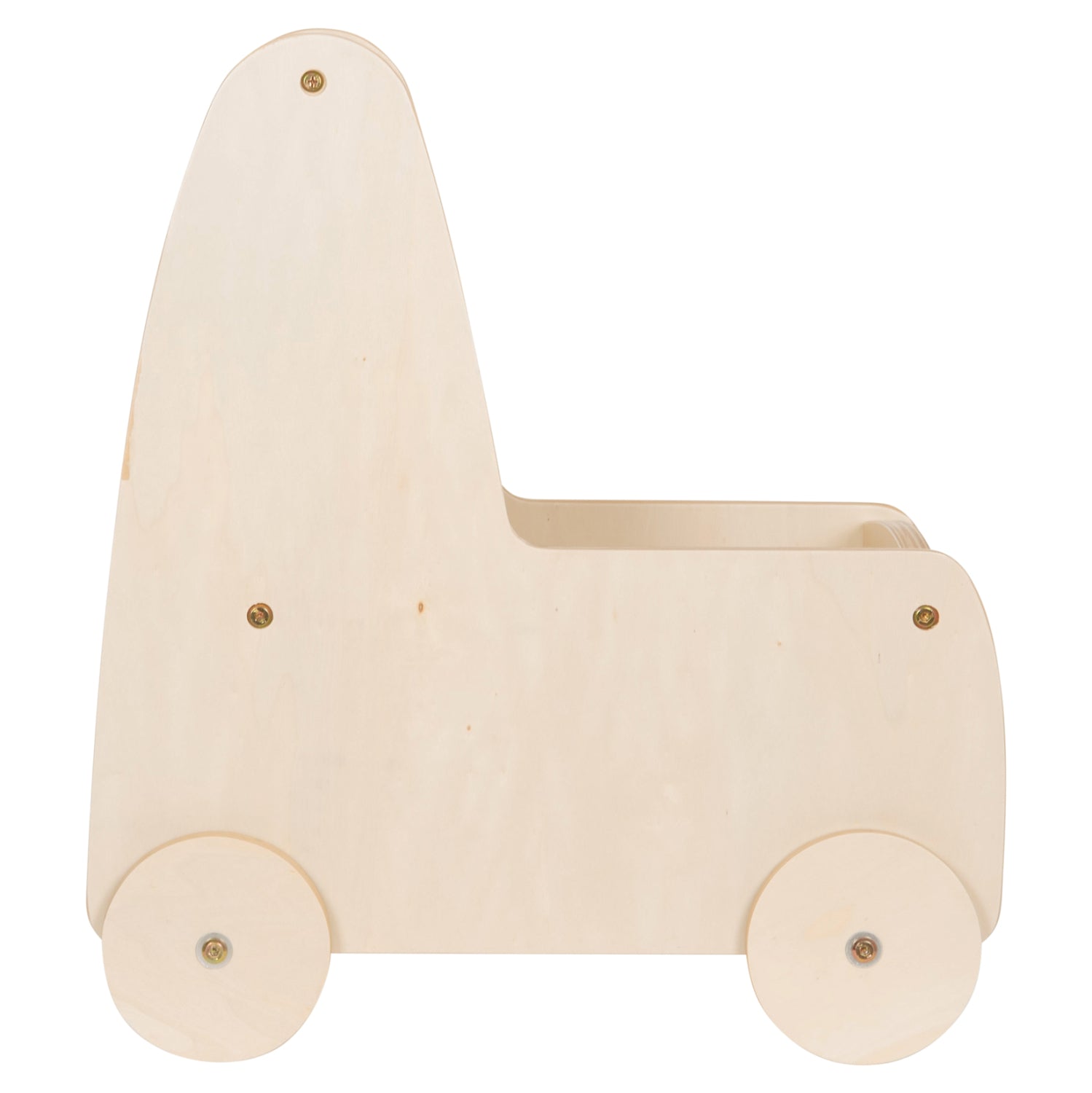Детска количка RICKI MDF & шперплат естествен 33x45x50 см
