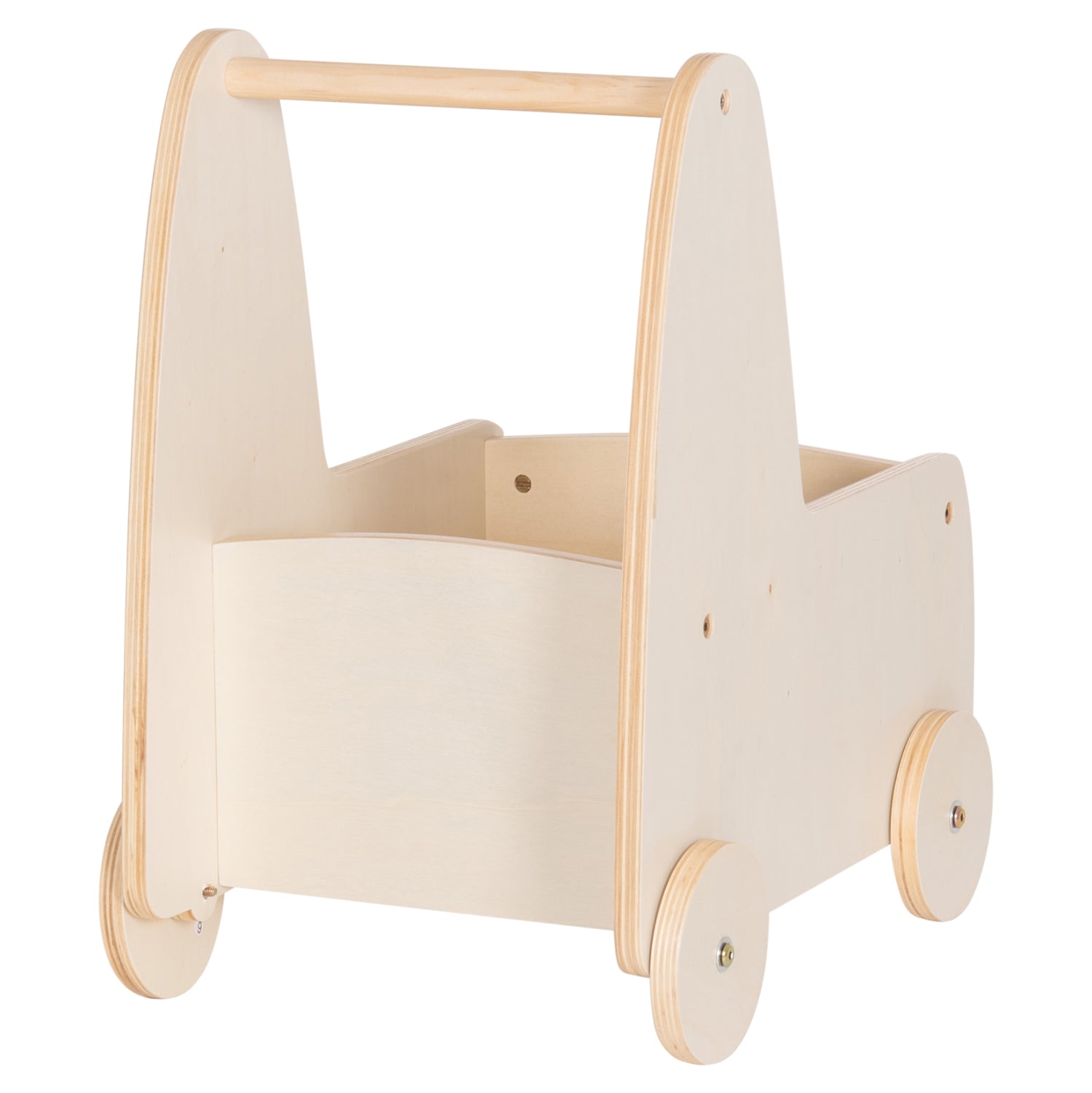 Детска количка RICKI MDF & шперплат естествен 33x45x50 см