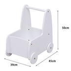 Детскa количка RICKI MDF и ПДЧ бял 33x45x50 см
