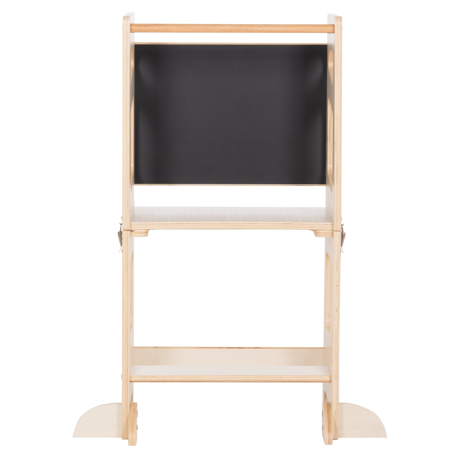 Детскa етажерка с дъска Рики, естествен бор, 43x32x84 см