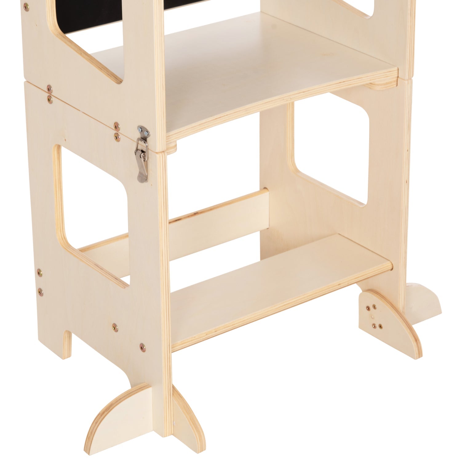 Детскa етажерка с дъска Рики, естествен бор, 43x32x84 см