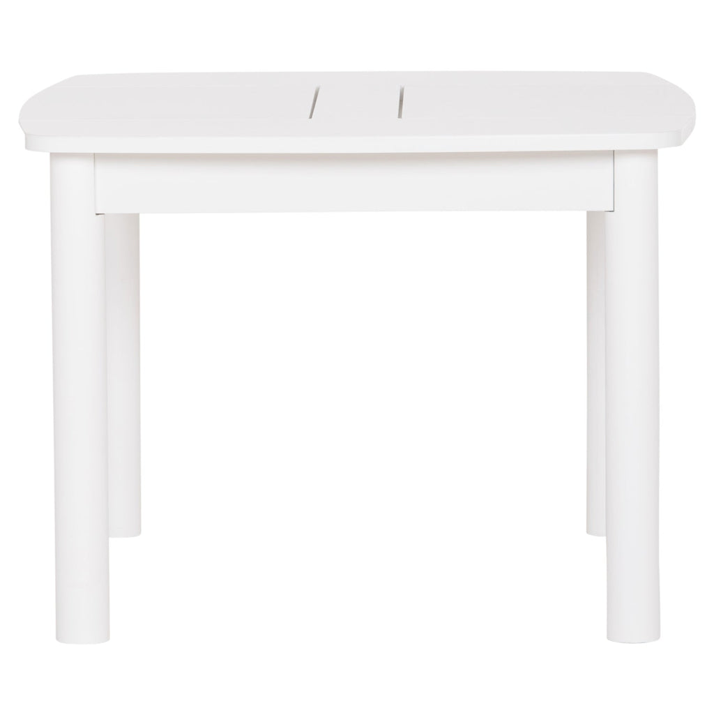 Детска масичка с рафтове RICKI MDF и Сумида бял 65x65x47 см