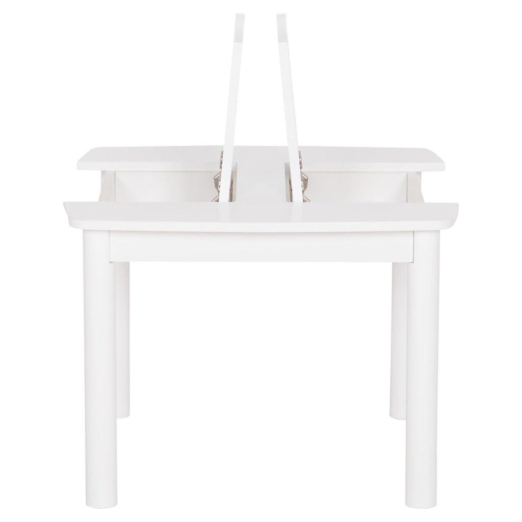Детска масичка с рафтове RICKI MDF и Сумида бял 65x65x47 см