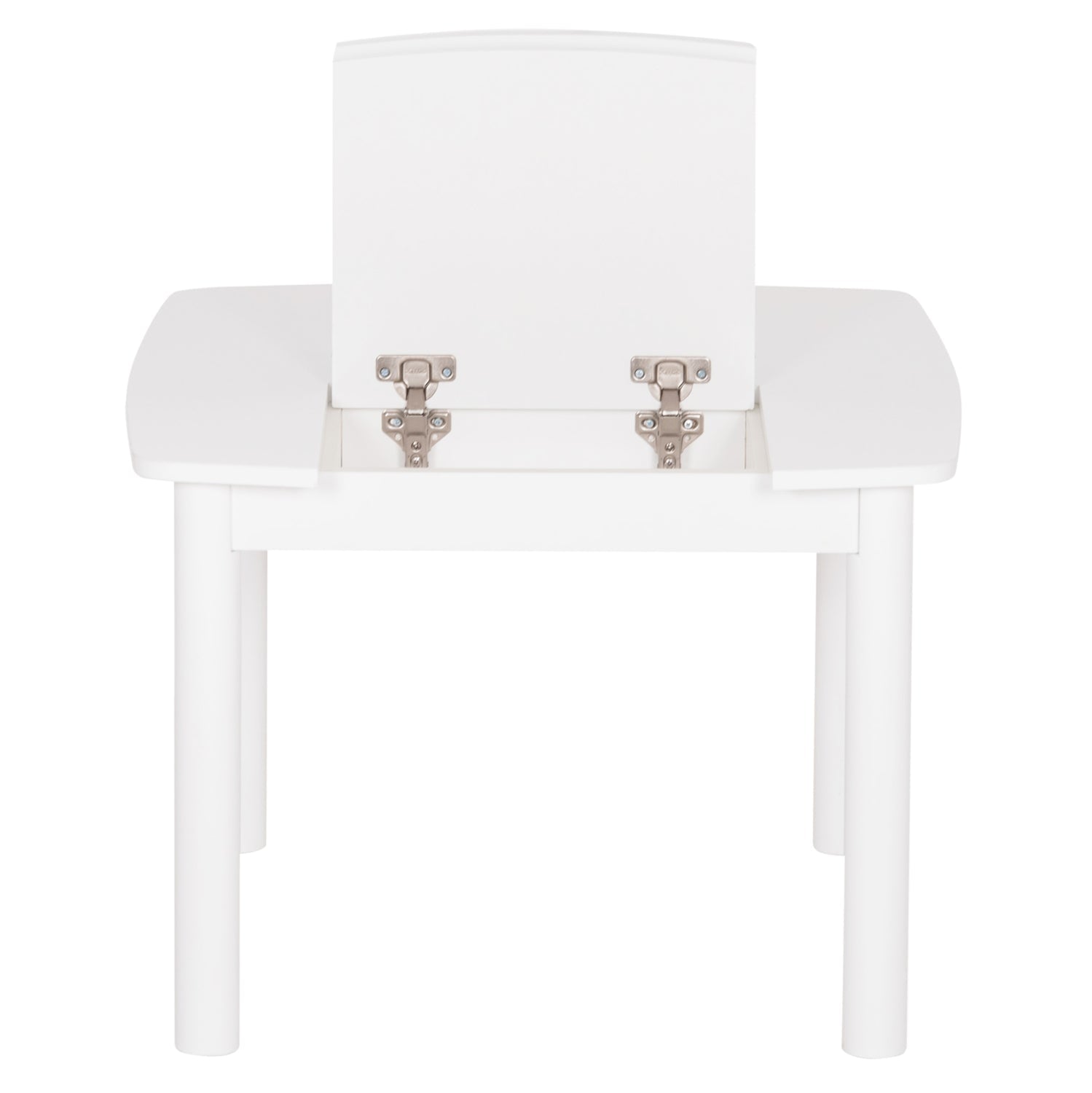 Детска масичка с рафтове RICKI MDF и Сумида бял 65x65x47 см