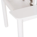 Детска масичка с рафтове RICKI MDF и Сумида бял 65x65x47 см