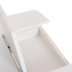 Детска масичка с рафтове RICKI MDF и Сумида бял 65x65x47 см