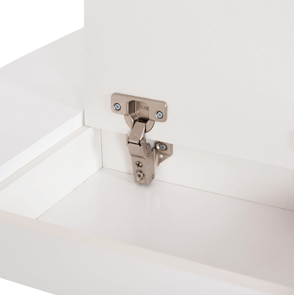 Детска масичка с рафтове RICKI MDF и Сумида бял 65x65x47 см