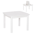Детска масичка с рафтове RICKI MDF и Сумида бял 65x65x47 см